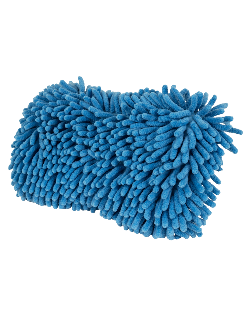 Chemical Guys MIC_495 Chemical Guys-Double Sided Chenille Blue Wash Sponge With Hand Strap.