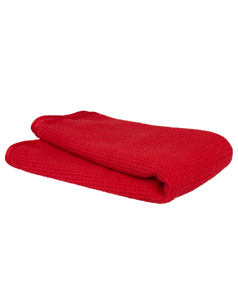 Chemical Guys MIC_707_1 Glass And Window Waffle Weave Streak Free Towel, Red 24" X 16"