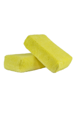 Chemical Guys MIC29902 Yellow - Microfiber Applicator Premium Grade (2 Pack)_x000D_