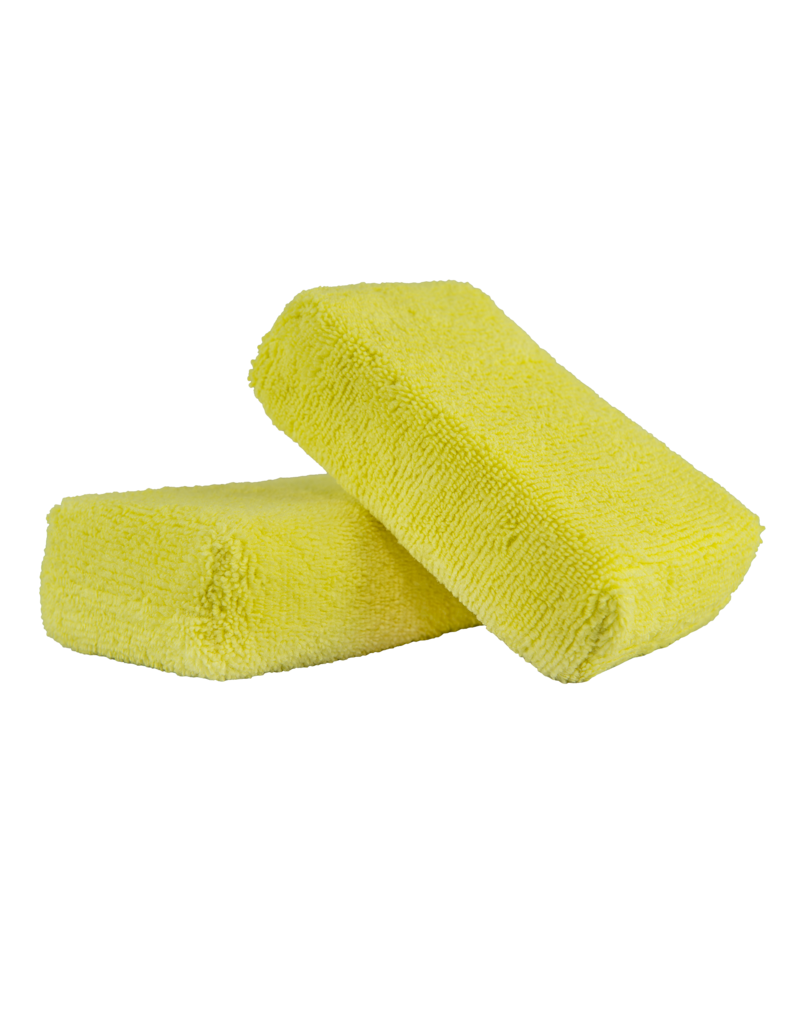 Chemical Guys MIC29902 Yellow - Microfiber Applicator Premium Grade (2 Pack)_x000D_
