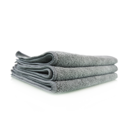 Chemical Guys MIC35203 Workhorse Gray Professional Grade Microfiber Towel 16"X16" (Metal) (3 Pack)
