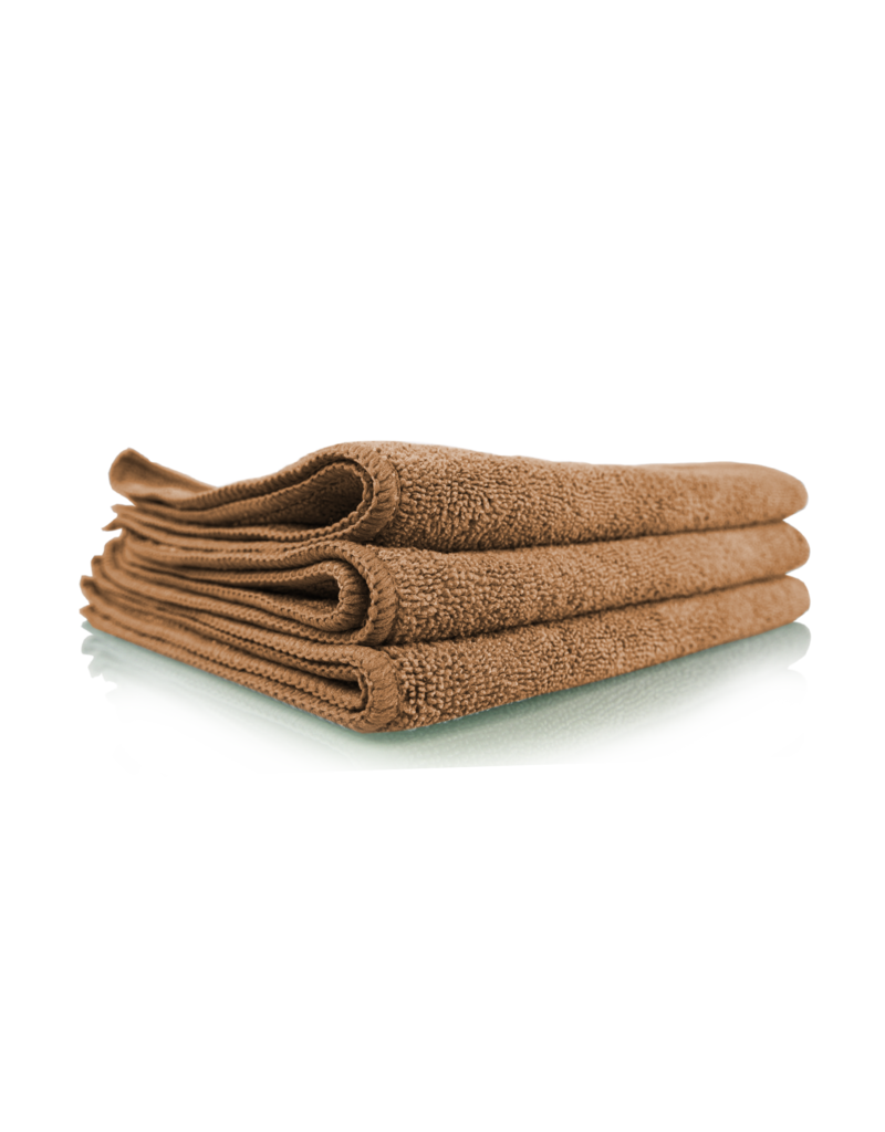 Chemical Guys MIC35403 Workhorse Tan Professional Grade Microfiber Towel 16"X16" (Leather & Vinyl) (3 Pack)