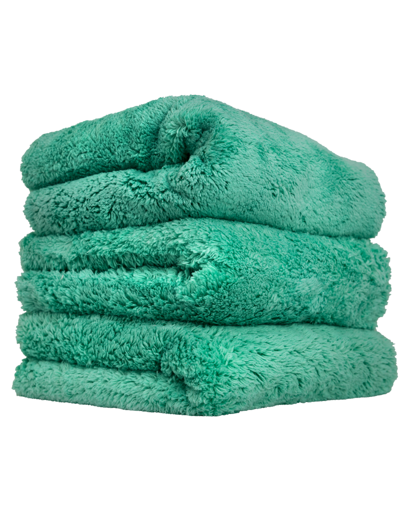 Chemical Guys MIC35603 Happy Ending Edgeless Microfiber Towel Green- (3 Pack)