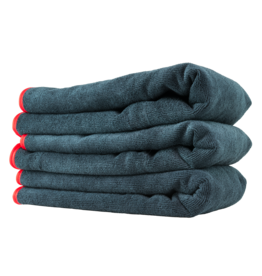 Chemical Guys MIC50903 Chemical Guys -Premium Red-Line Microfiber Towel Dark Gray With Red Lining(16X24)  3 Pack.