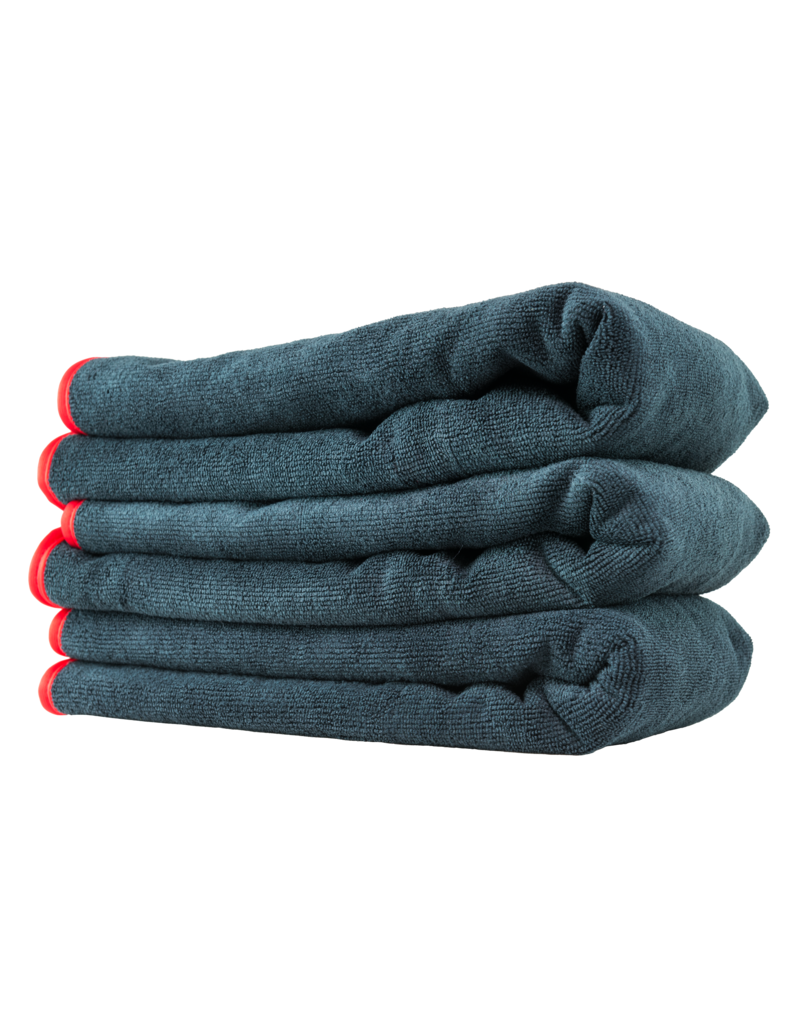 Chemical Guys MIC50903 Chemical Guys -Premium Red-Line Microfiber Towel Dark Gray With Red Lining(16X24)  3 Pack.