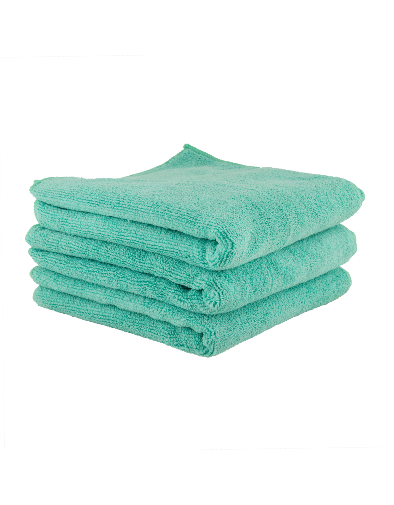 Chemical Guys MICMGREEN03 The Workhorse Towel Professional Grade Microfiber Towels, Green (3 Pack)