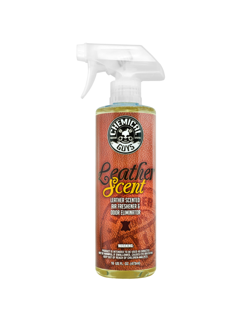 Chemical Guys AIR_102_16 Leather Scent Premium Air Fragrance & Freshener (16 oz)
