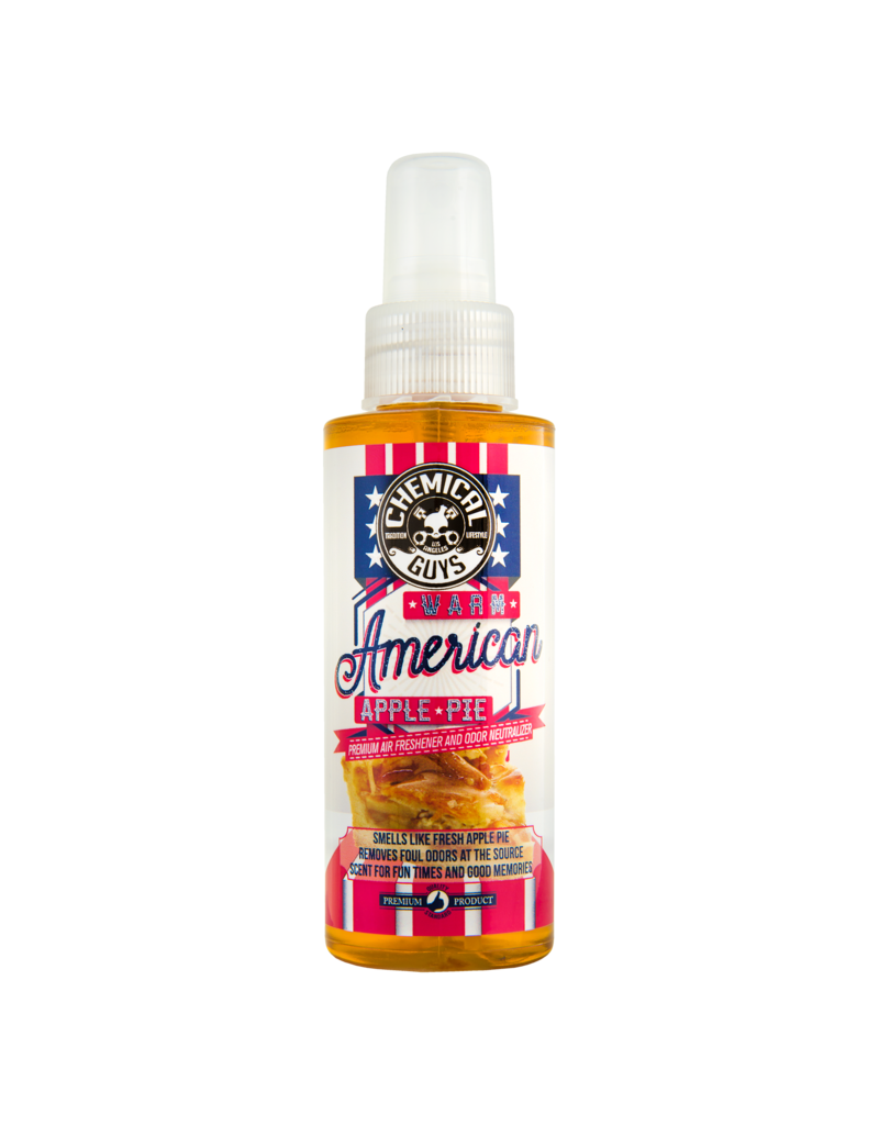 Chemical Guys AIR22704 Warm American Apple Pie Air Freshener & Odor Eliminator (4oz)