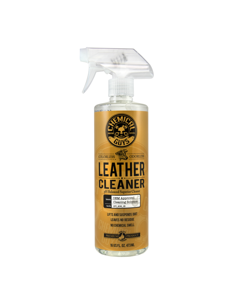 Chemical Guys SPI_208_16 Leather Cleaner OEM Approved Colorless + Odorless Leather Cleaner (16 oz)