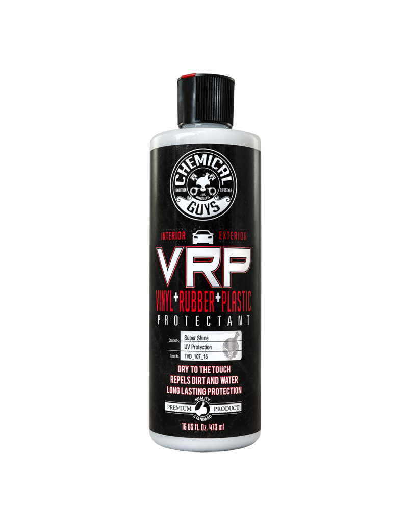 Chemical Guys TVD_107_16 Extreme V.R.P. Dressing 2 Long Lasting Super Shine 100% Dry To Touch Vinyl, Rubber -Tire & Plastic Restorer+Protectant (16 oz)