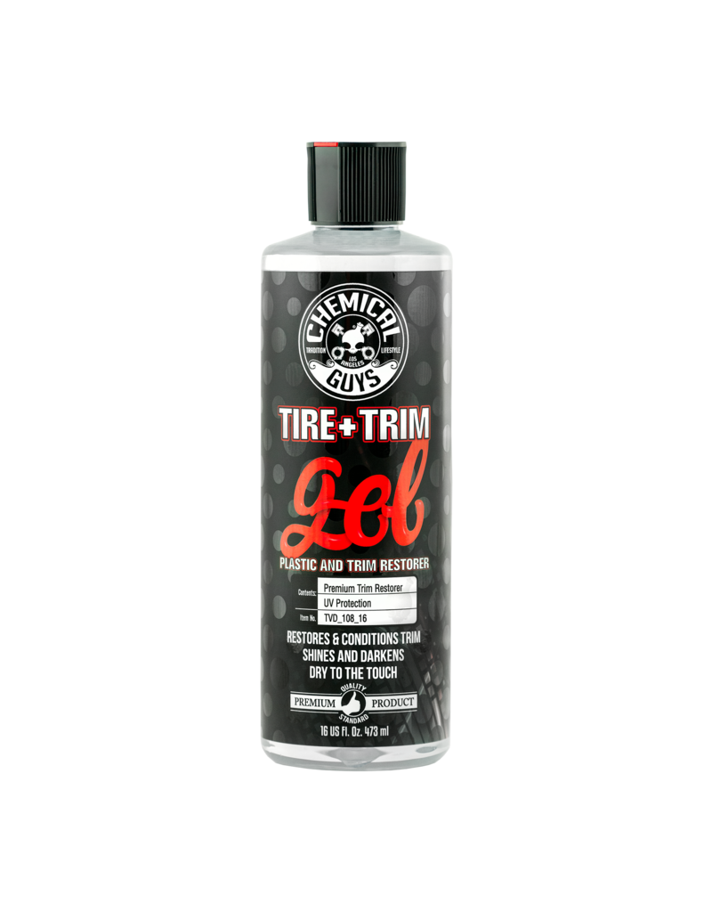 Chemical Guys TVD_108_16 Gel Black Forever Trim & Tire,Shine & Protect That Keeps Black Parts Black For Months (16oz)