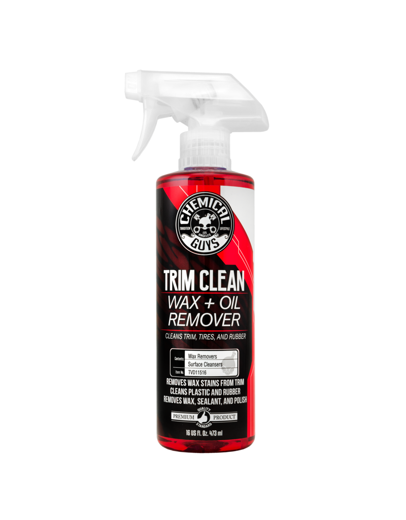 Chemical Guys Trim Clean Wax and Oil Remover for Trim, Tires, and Rubber (16 oz)