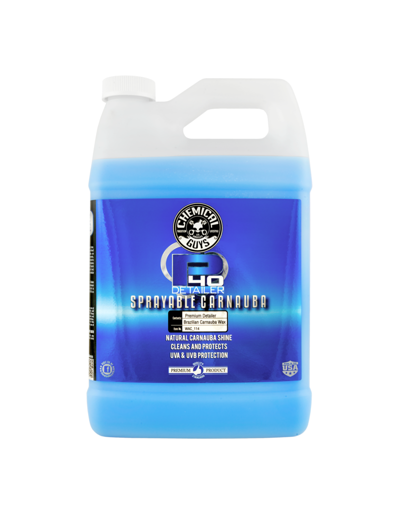 Chemical Guys WAC_114 P40-Detailer+Spray White Carnauba Quick Detailer UV Protectant (1 Gal)