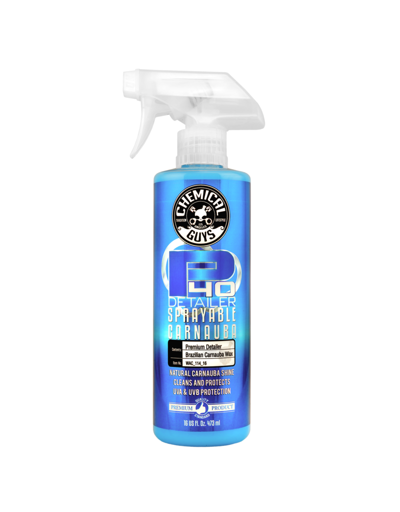 Chemical Guys WAC_114_16 P40-Detailer+Spray White Carnauba Quick Detailer UV Protectant (16 oz)