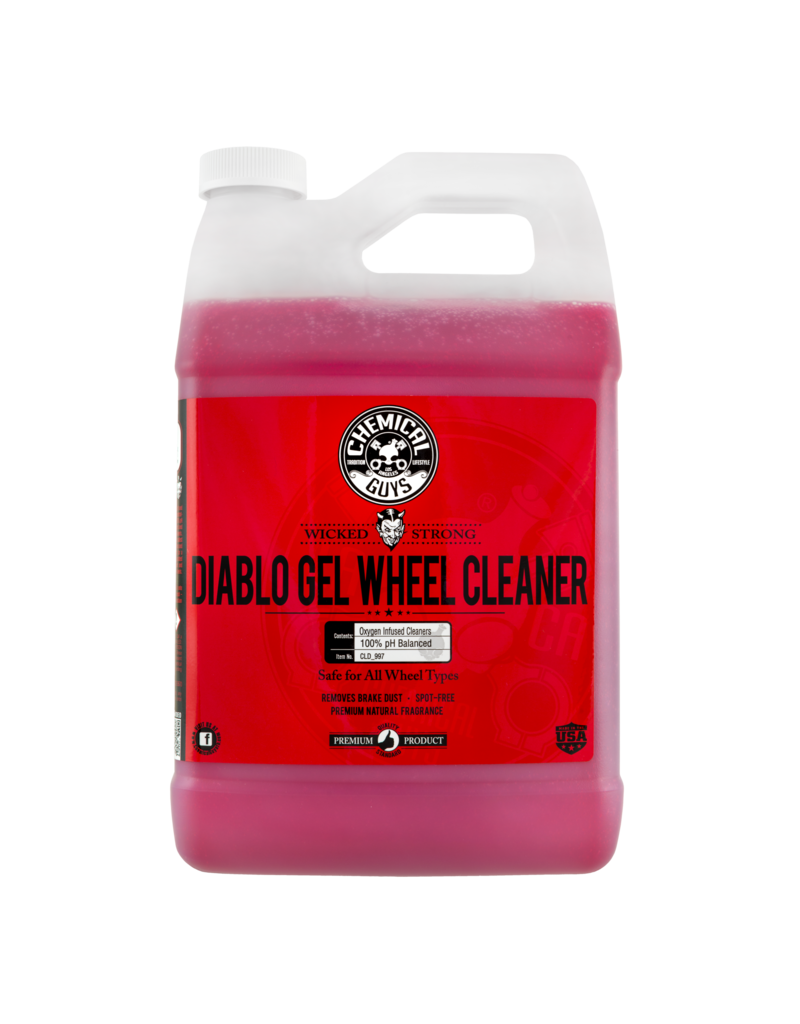 Chemical Guys CLD_997 Diablo Gel Wheel & Rim Cleaner Concentrated Suspension Rim & Wheel Cleaner Gel Safe For All Wheels (1 Gal)