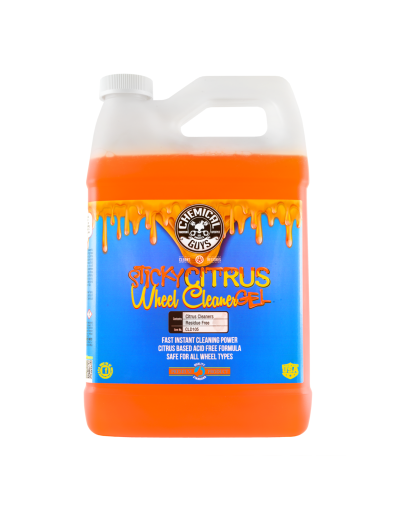 Chemical Guys CLD105 Sticky Gel Citrus Wheel Cleaner (1 Gal)