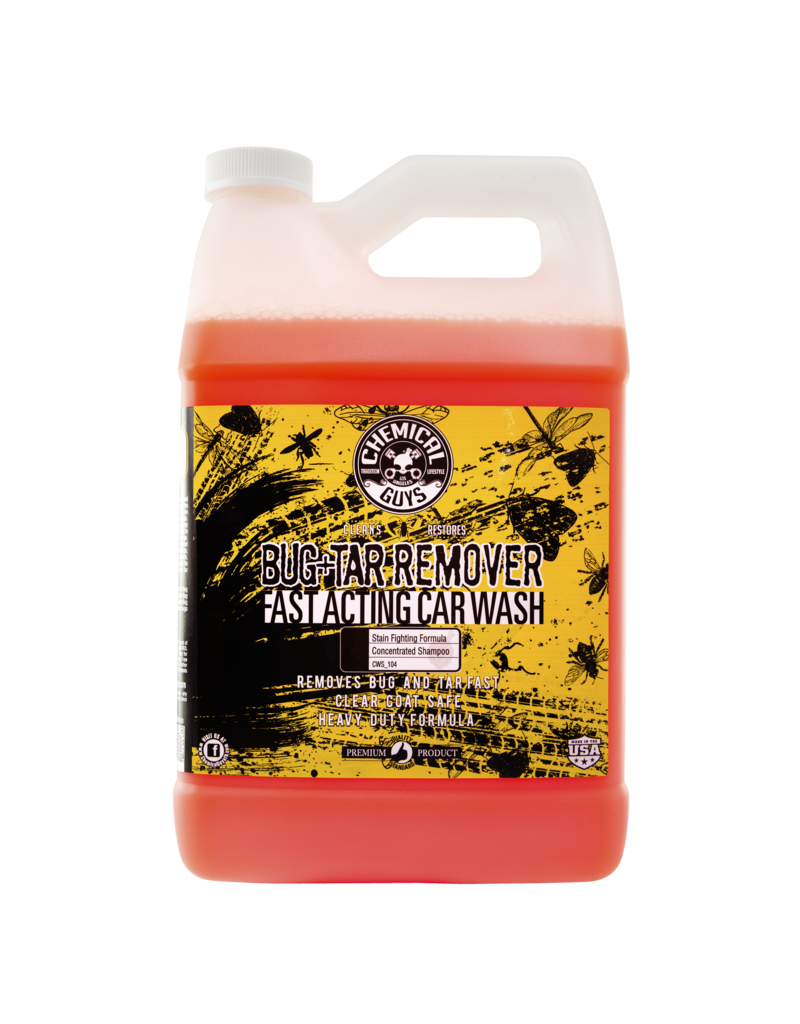 Chemical Guys CWS_104 Bug & Tar Heavy Duty Car Wash Shampoo (1 Gallon)