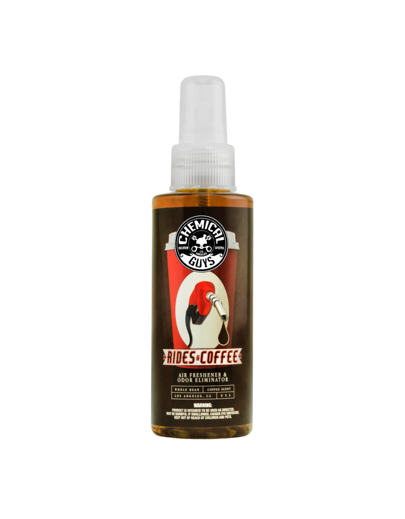 Chemical Guys AIR23604 - Rides and Coffee Scent Premium Air Freshener and Odor Eliminator (4 oz)