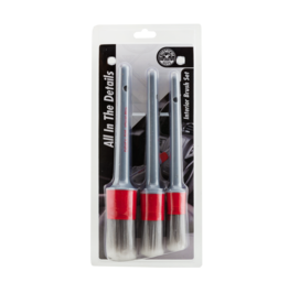 Chemical Guys ACC600 - All in The Details Interior Detailing Brushes (3 Brushes)