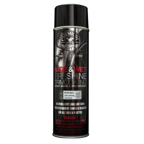 Chemical Guys Nice And Wet Tire Shine Trim Coating (Aerosol) Chemical Guys Nice And Wet Tire Shine Trim Coating (Aerosol)