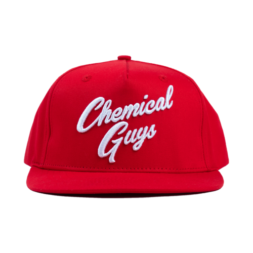 Chemical Guys Snap-It-Back Red Script Hat