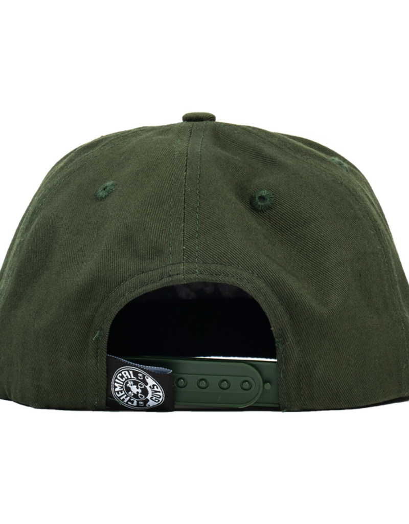 Chemical Guys Snap-It-Back Olive Green Script Hat