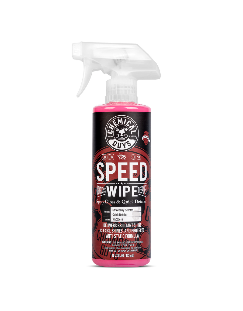 Chemical Guys Speed Wipe Spray Gloss & Quick Detailer, Limited Edition Strawberry Scent