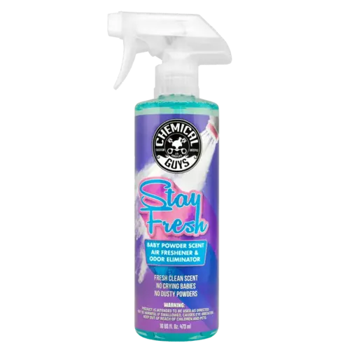 Chemical Guys Stay Fresh Baby Powder Scented Air Freshener