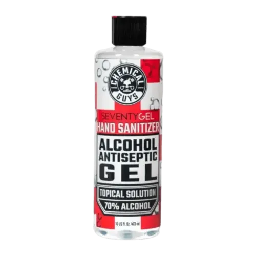 Chemical Guys SeventyGel Hand Sanitizer 70% Alcohol Antiseptic Solution