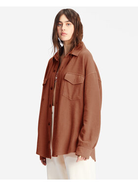 BILLABONG ANYTIME OVERSIZED SHACKET | SWEET CHOCOLATE