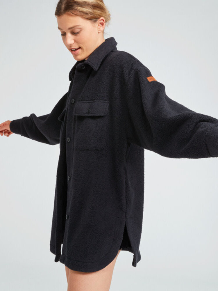 ROXY OVER AND OUT 2 OVERSIZED SHACKET | ANTHRACITE