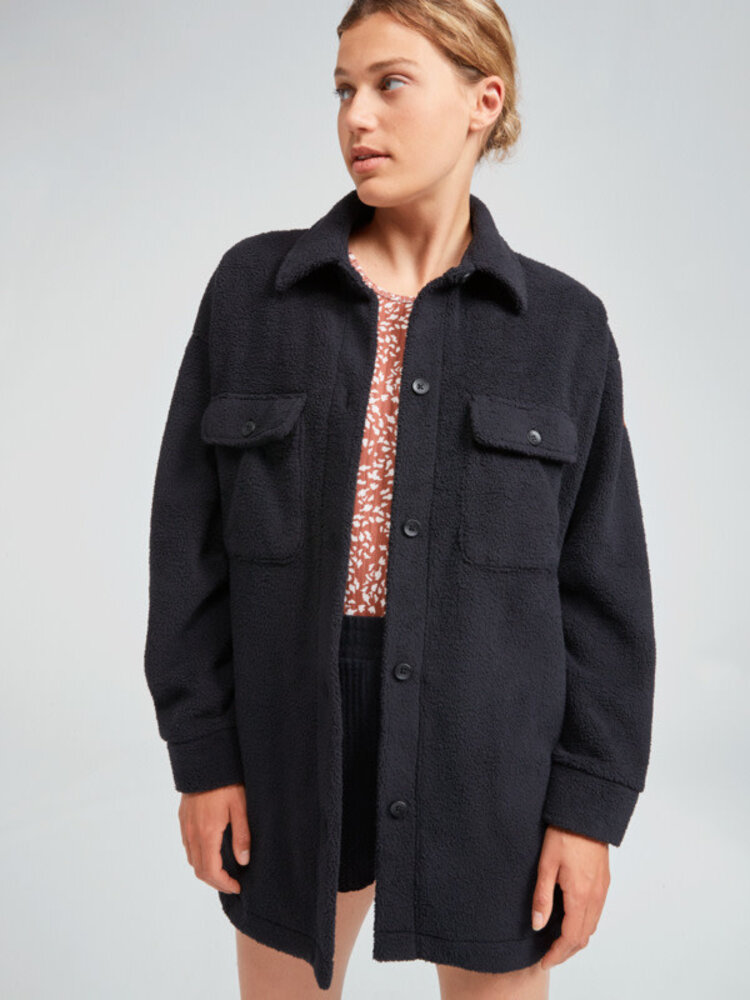 ROXY OVER AND OUT 2 OVERSIZED SHACKET | ANTHRACITE