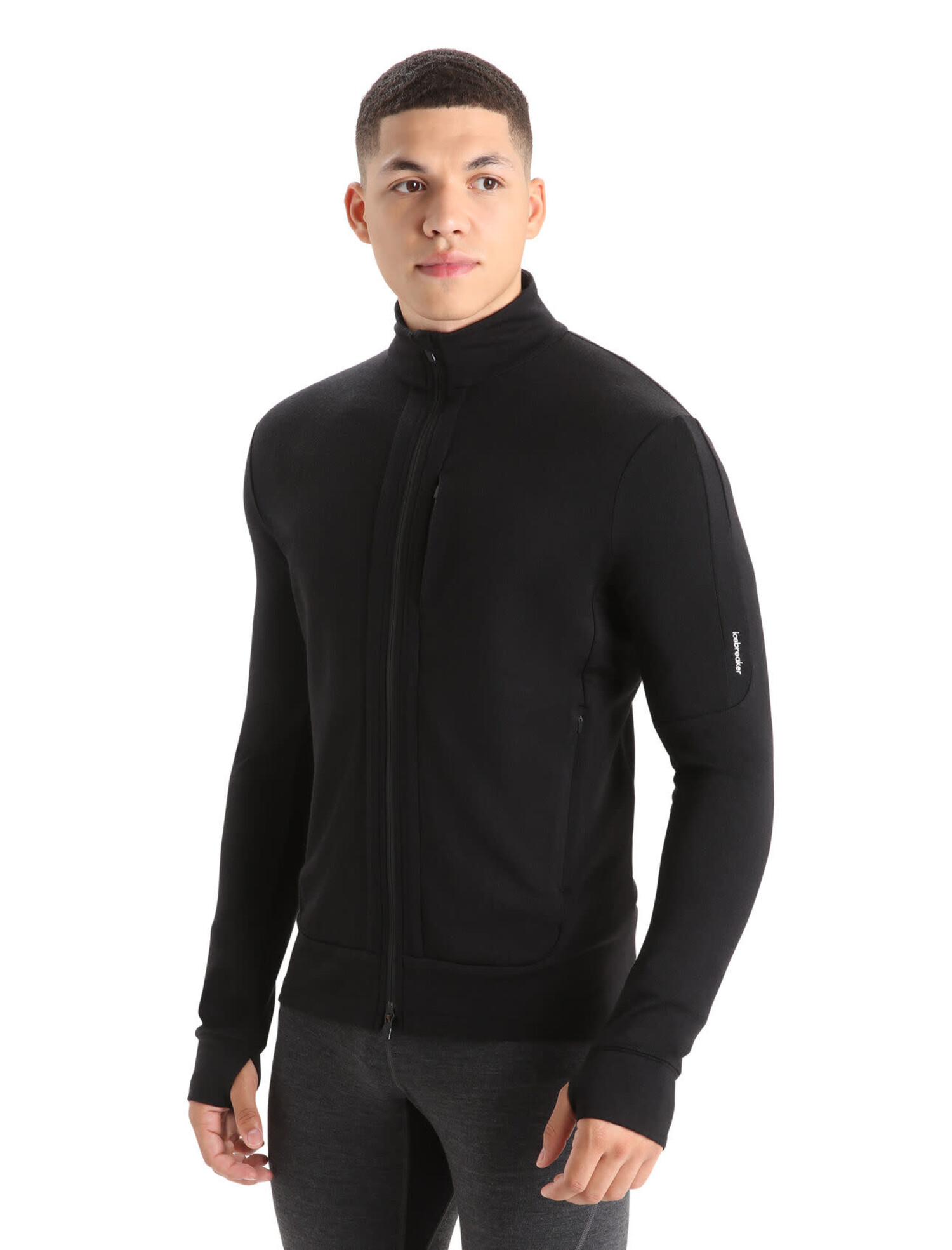 ICEBREAKER M QUANTUM III L/S ZIP BLACK Gerick Sports