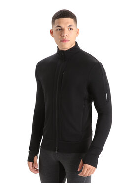 ICEBREAKER QUANTUM III L/S ZIP | BLACK