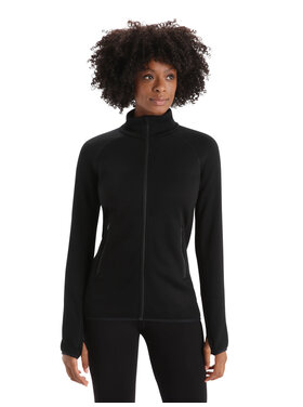 ICEBREAKER ELEMENTAL L/S ZIP | BLACK