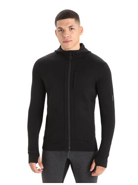 ICEBREAKER QUANTUM III L/S ZIP HOODIE | BLACK