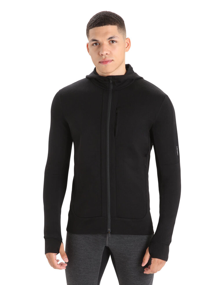 ICEBREAKER QUANTUM III L/S ZIP HOODIE | BLACK