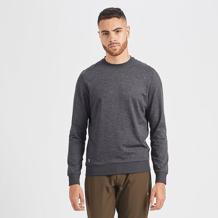 VUORI PONTO PERFORMANCE CREW | CHARCOAL HEATHER