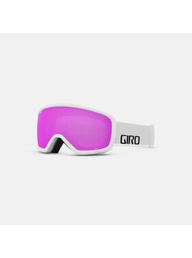 GIRO STOMP GOGGLES | WHITE WORDMARK AMBER PINK