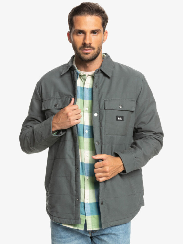 QUIKSILVER DOWNRAIL CANVAS CHORE JACKET | IRON GATE