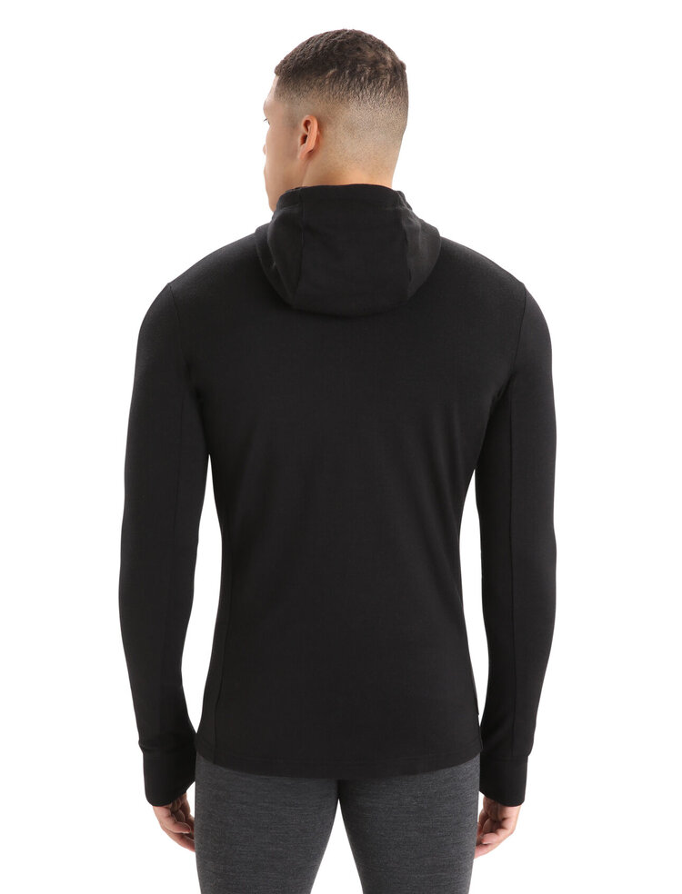 ICEBREAKER QUANTUM III L/S ZIP HOODIE | BLACK