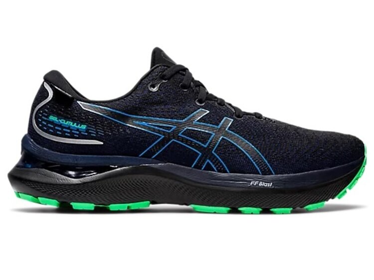 ASICS MEN'S GEL-CUMULUS 24 GTX | BLACK/BLUE COAST