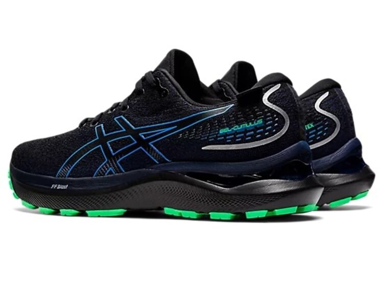 ASICS MEN'S GEL-CUMULUS 24 GTX | BLACK/BLUE COAST