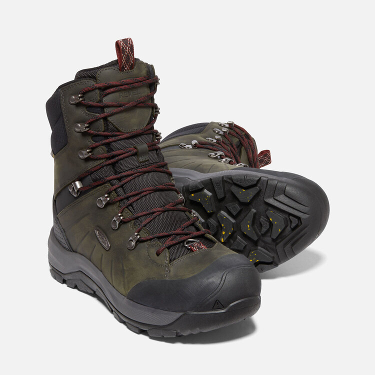 KEEN MEN'S REVEL IV HIGH POLAR BOOT | MAGNET/RED