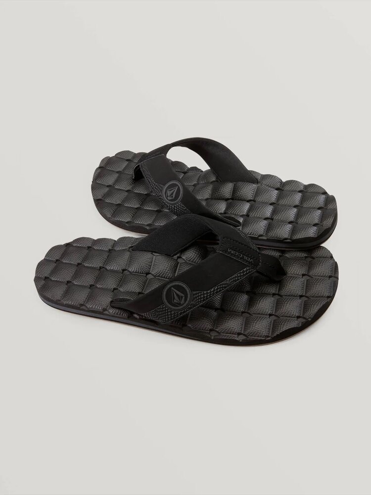 VOLCOM MEN'S RECLINER SANDAL | BLACK DESTRUCTO