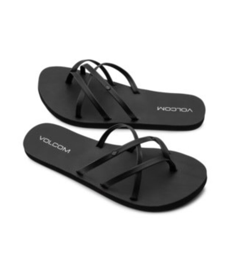VOLCOM WOMEN'S NEW SCHOOL II SANDALS | BLACK OUT