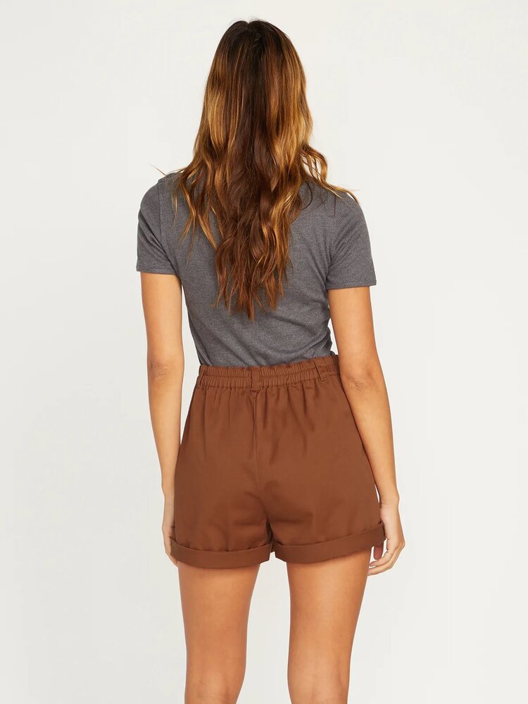 VOLCOM FROCHICKIE TROUSER SHORTS | DARK CLAY