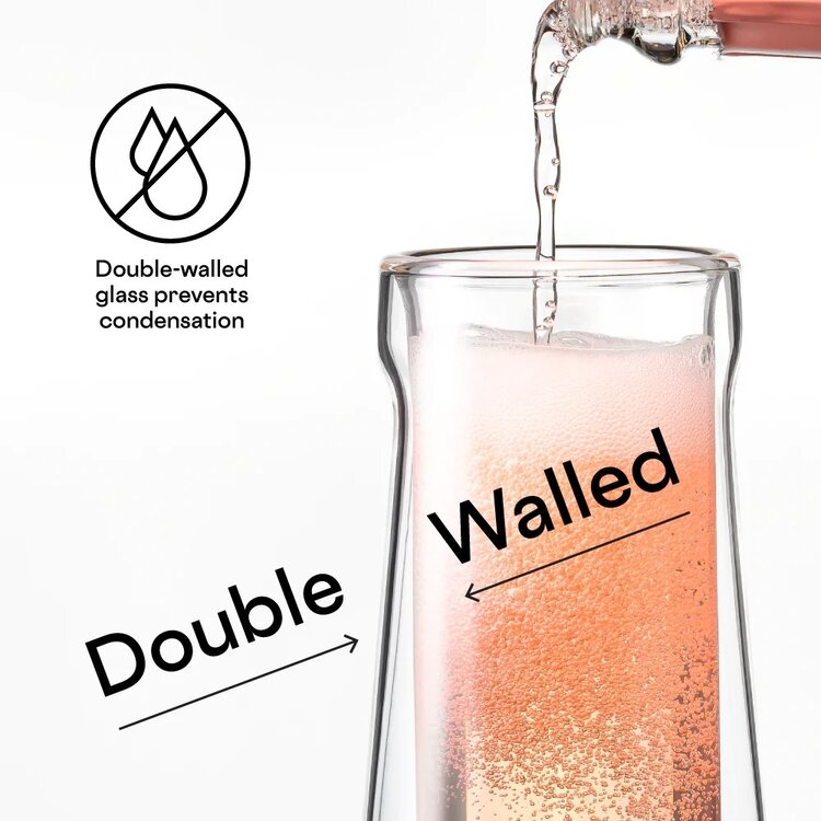 CORKCICLE STEMLESS FLUTE GLASS SET 7OZ