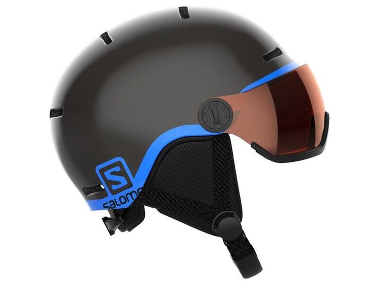 SALOMON GROM VISOR KIDS HELMET | BLACK