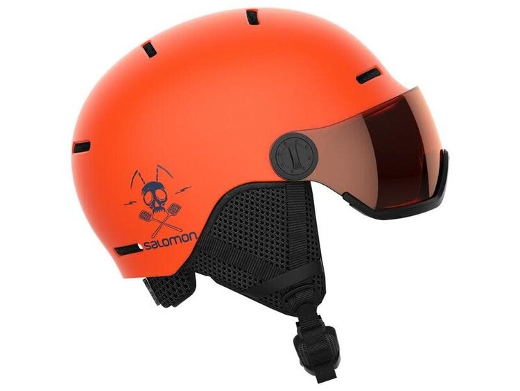 SALOMON GROM VISOR KIDS HELMET | FLAME